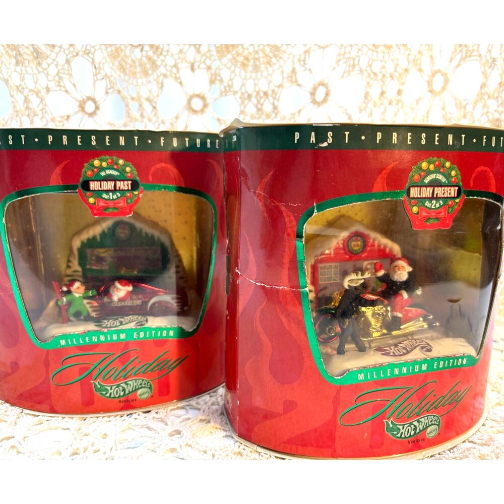 Hot Wheels Mattel Holiday Past Millenium Edition #2 & #3 Die-cast Collectibles